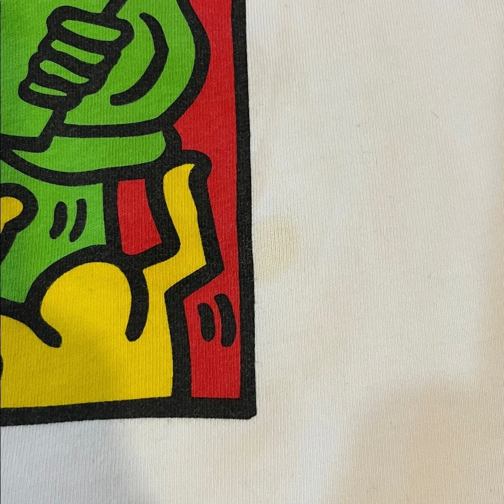 Vintage SPRZNY Keith Haring Statue Of Liberty Graphic SS Tee Men’s Size XL GUC - Picture 4 of 8